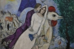 Marc Chagall - Les Mari&eacute;s de la Tour Eiffel