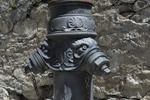 Hydrant mit L&ouml;wenm&auml;ulern