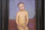 Paula Moderson-Becker - Sitzender M&auml;dchenakt mit Apfel